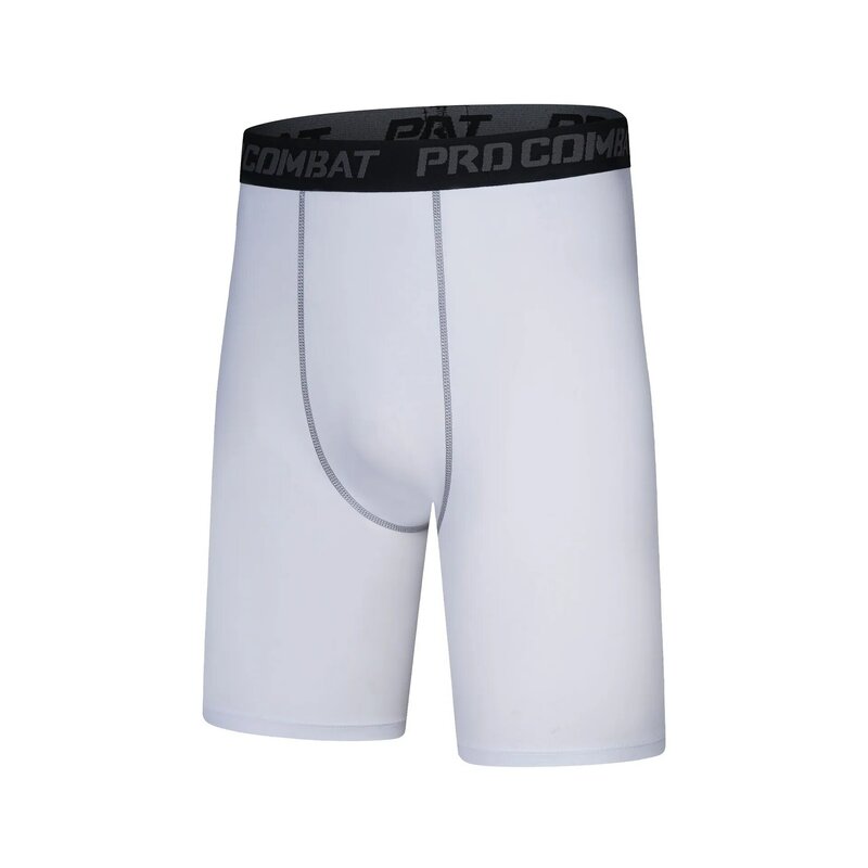 Pantalones deportivos de cinco puntos para hombre, ropa de baloncesto, absorbente del sudor y de secado rápido, de alta elasticidad, ajustada, para correr