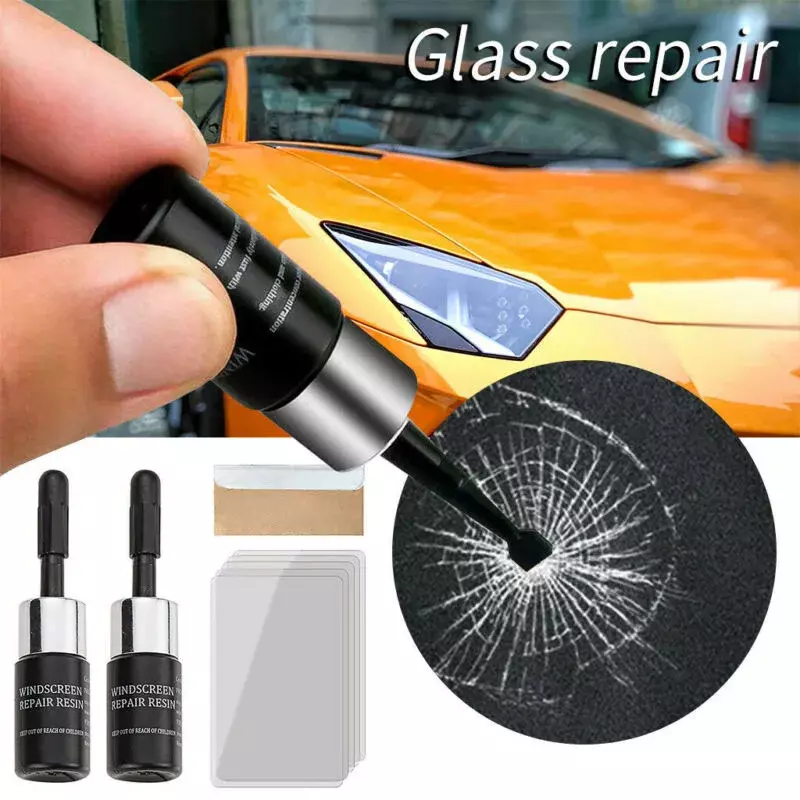 Car Windshield Repair tool DIY Window screen Windscreen Glass Scratch Crack spot Restore Kit dropshipping resin blade strips