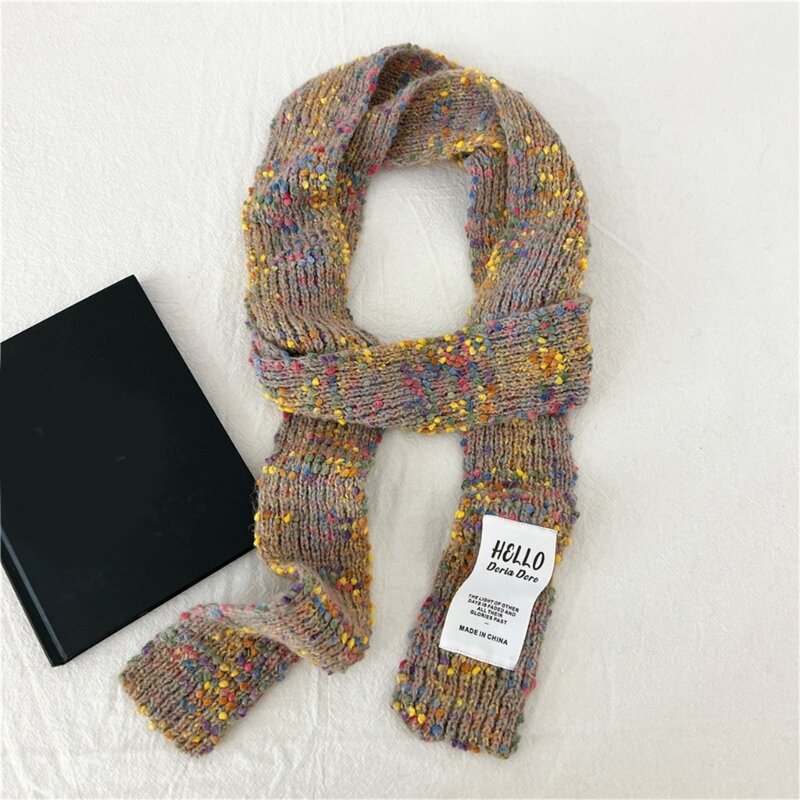 Теплый шейный шарф ручной вязки крючком, женский длинный шарф для холодной погоды, модные грелки для шеи