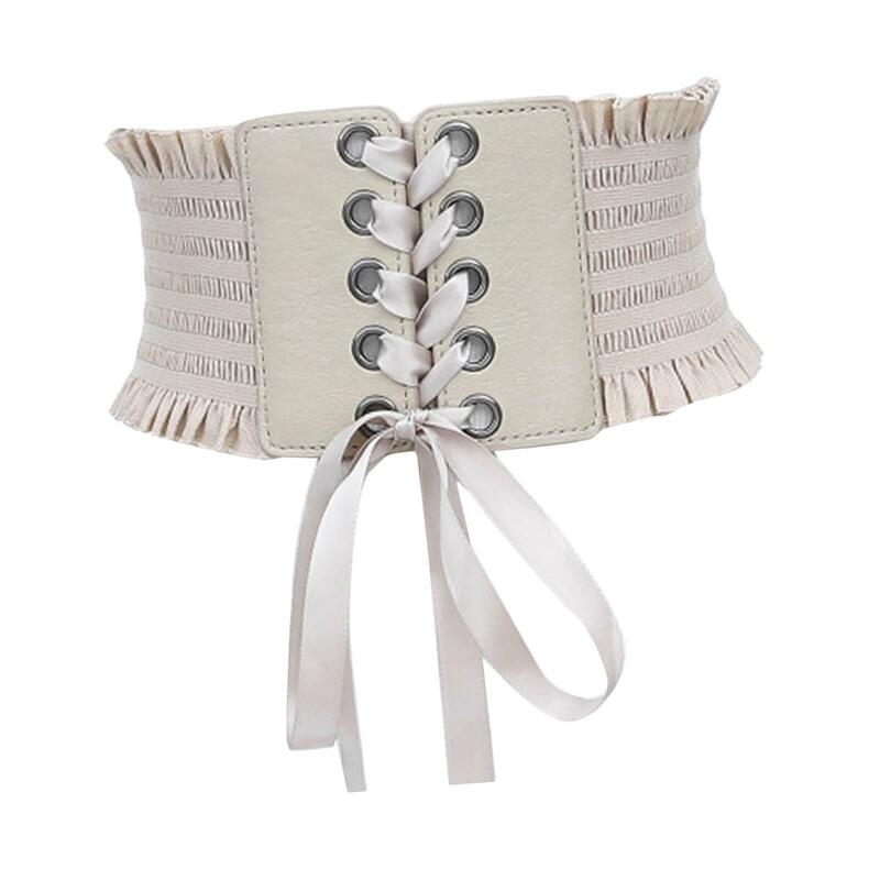 Cintura corsetto per donna ampia elasticità cintura sottoseno avvolgente per abiti