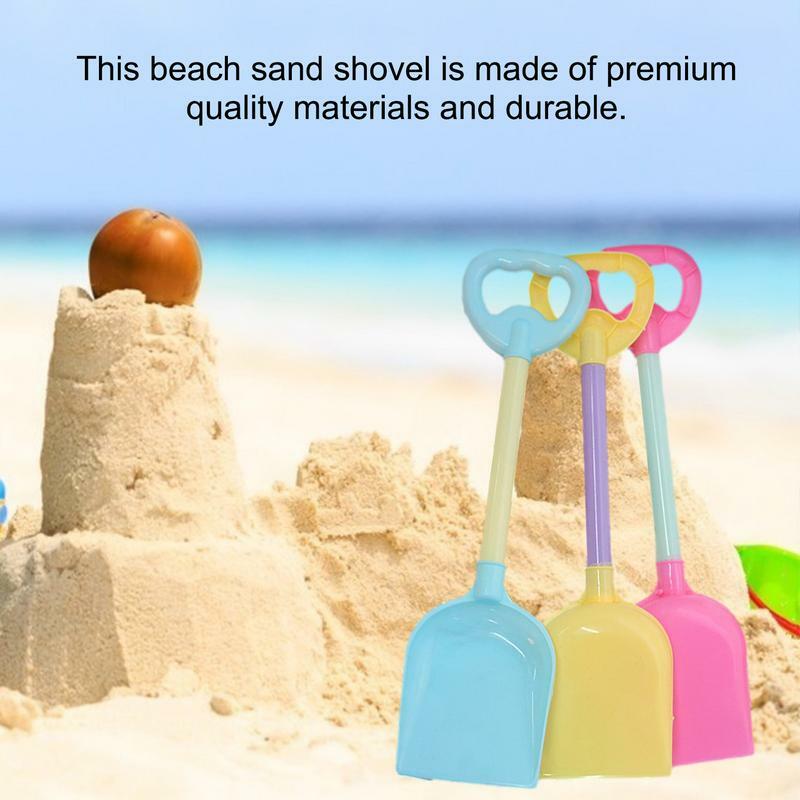 어린이 해변 모래 삽 장난감, 안전한 플라스틱 스페이드, 원예 파기 도구, 가벼운 무게추 도구 삽, 해변 모래 장난감