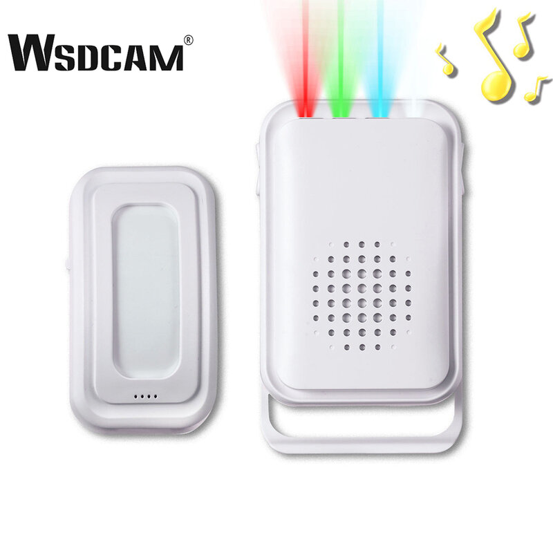 Wsdcam-30 sonneries de bienvenue, alarme de magasin, détecteur de mouvement PIR infrarouge à la mode, alarme d'entrée pour la sécurité à domicile