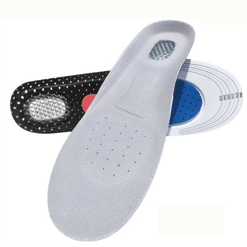 Solette Unisex in Gel di Silicone solido cura del piede per fascite plantare sperone del tallone solette per scarpe sportive solette ortopediche ad arco