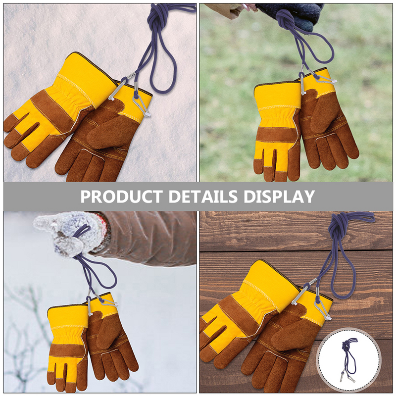 Ремешок для перчаток с защитой от потери, зимние детские лыжные перчатки, веревка для нейлоновых перчаток для малышей