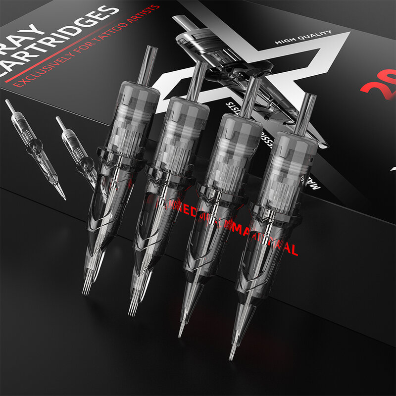 XNET X-RAY 20/60/100/200 шт. круглые Одноразовые стерилизованные безопасные тату-Иглы Magnum RL для роторных тату-машинок