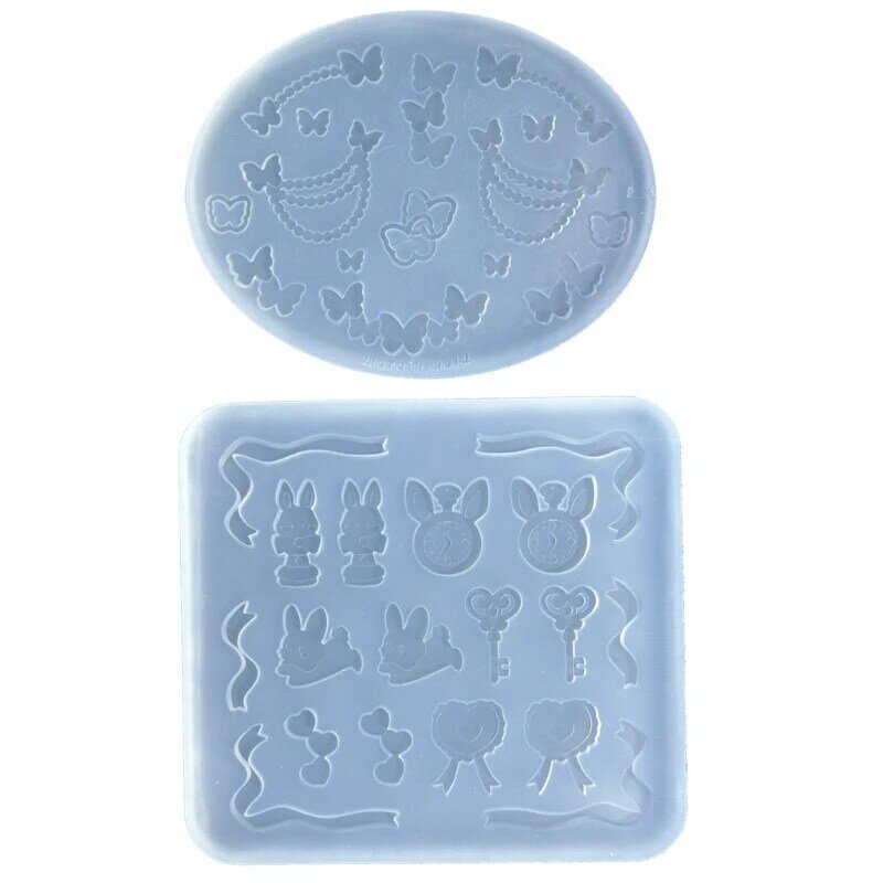 Resin Casting Mold Jewelry Making Supplies DIY Jewelry Finding Mould Pendant Molds Jewelry Accessory for DIY Hand-Making 634D