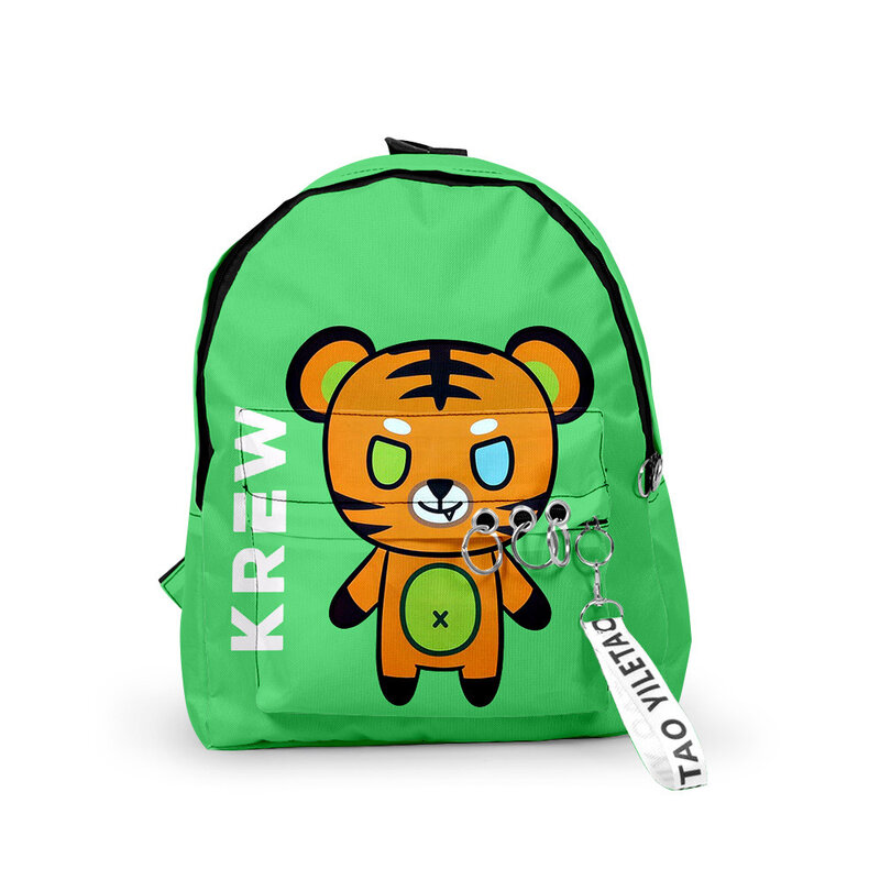 Sac d'école Harajuku ItsFunneh pour garçons et filles, petits sacs de voyage mignons, impression 3D, Oxford, étanche, clé, sacs à dos JONotebook