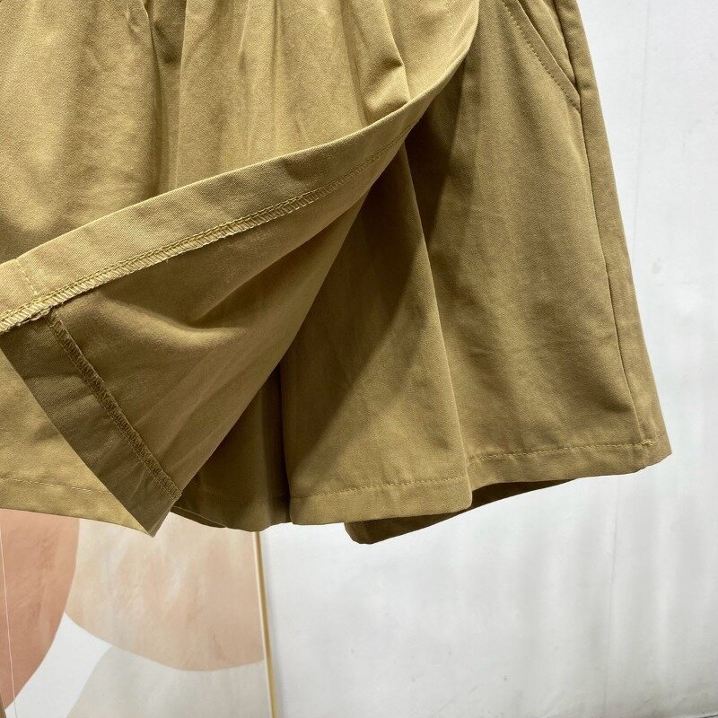 Hot Shorts Women's New Summer Loose Fitting Two Pieces Wide Leg Short Pants Skirts Versatile A-line Culottes Girls Streetwear