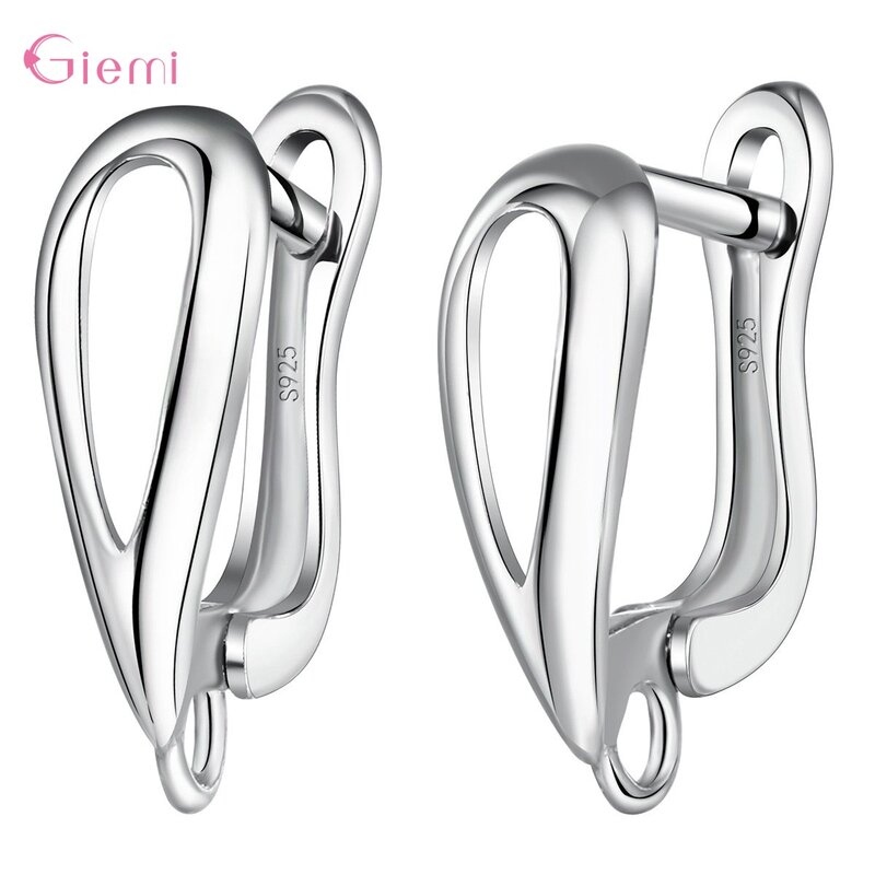 0.01USD Real 925 Sterling Silver Fashion Women Earrings Findings For DIY Multiple Models Option Jewelry Accessory