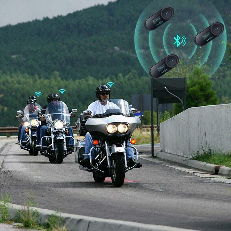 Freedconn-intercomunicador con Bluetooth para casco de motocicleta, interfono de comunicación inalámbrica BT 5,0, compartir música, 6 conductores, FM, SC