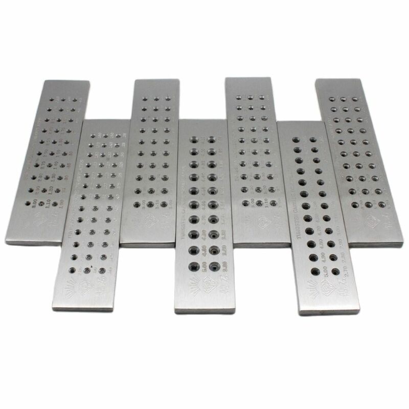 Carbide Tungsten Drawplates for Pulling Wire Round Rectangle Hexagon Square Semicircle Shape Jewellery Tools