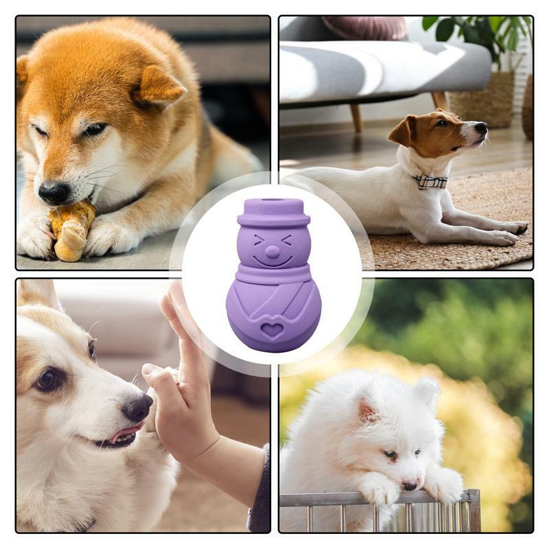 Small Dog Teething Toys Interactive Rubber Teething Toy For Puppies Bite-Resistant Dogs Tooth Cleaning Toys Aggressive Dog Chew