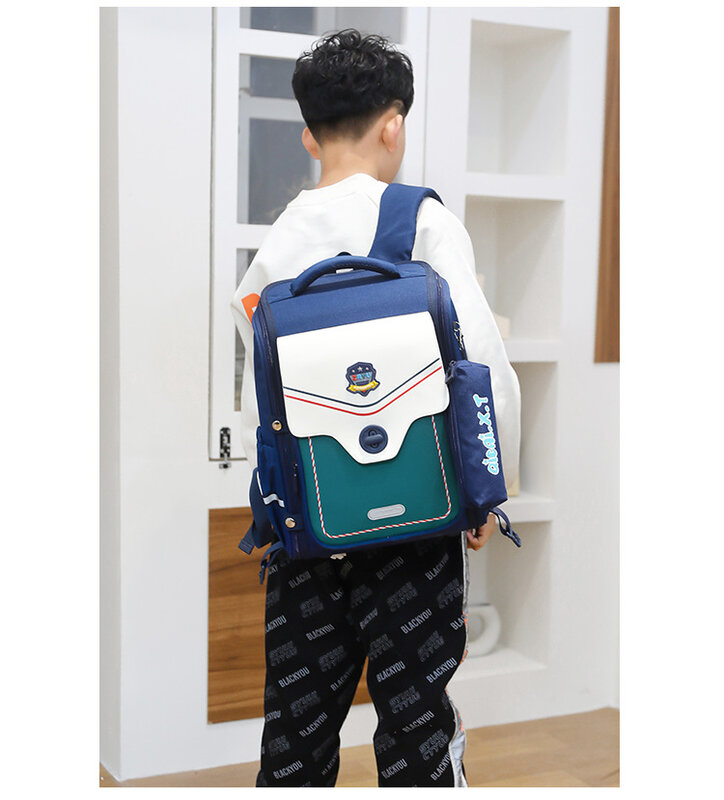 Astronaut pendant children Space backpack with pencil case Large capacity kids orthopedic schoolbags waterproof nylon school bag