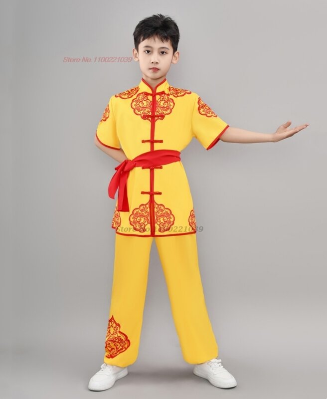 Chinês Wushu Kungfu Vestuário, Conjunto de Artes Marciais, Uniforme Kung Fu, Wing Chun Shaolin Flower Print, Terno de Treino, 2024