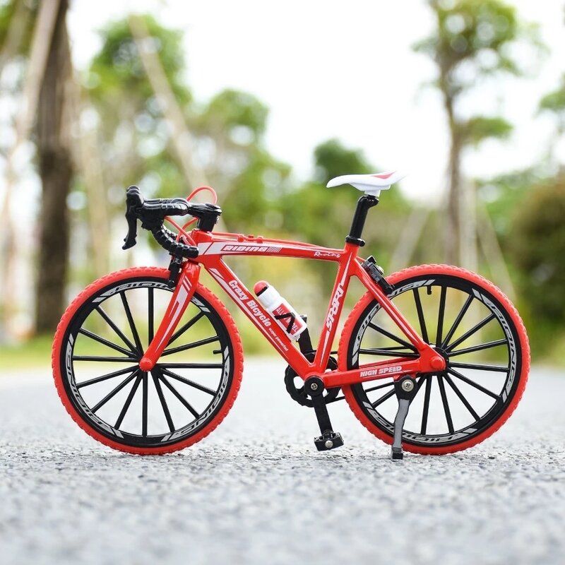 دراجة جبلية مصنوعة من خليط معدني بمقياس 1:10 قابلة للطي مناسبة للسباق والجبال مجموعة ألعاب هدايا للأطفال