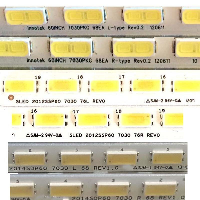 Tiras de retroiluminação LED para SONY KDL-60R550A KDL-60R555A SHARP LC-60C6400U LC-60LE651RU LC-60LE640U LC-60LE751RU Bar Y600LB008L-001