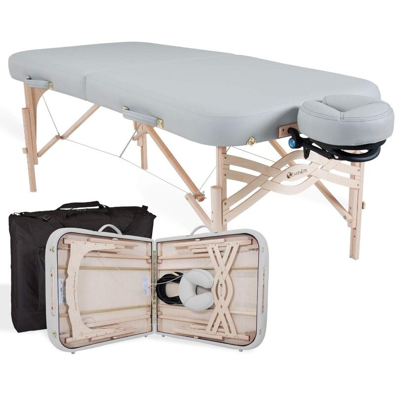 Pakiet przenośny stół do masażu Premium komfort na poziomie SPIRIT-Spa, luksusowa amortyzacja, w tym. Luźna podstawka do twarzy i warstwy
