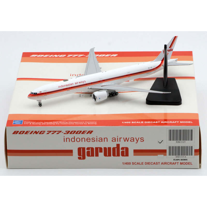 XX4165 سبيكة تحصيل طائرة هدية JC أجنحة 1:400 جارودا اندونيسيا الخطوط الجوية بوينغ 777-300ER دييكاست الطائرات النفاثة نموذج PK-GIK