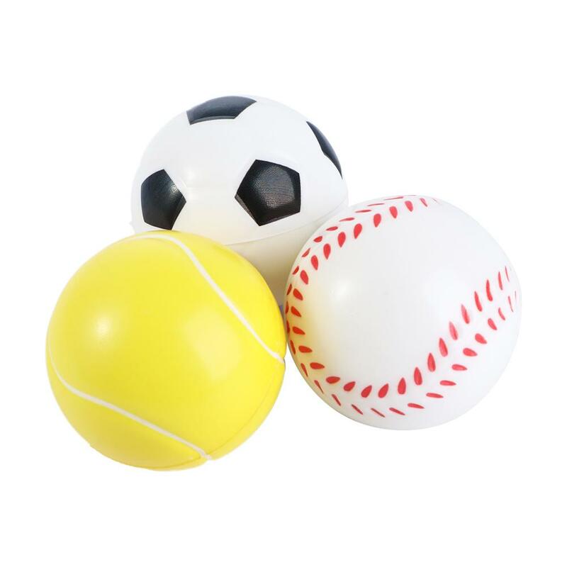 Bola de Borracha Anti-Stress Foam para Crianças, Brinquedos Anti-Stress, Espremer Bolas De Mão, Basquete, Futebol, Tênis, Alívio Do Estresse, Presente