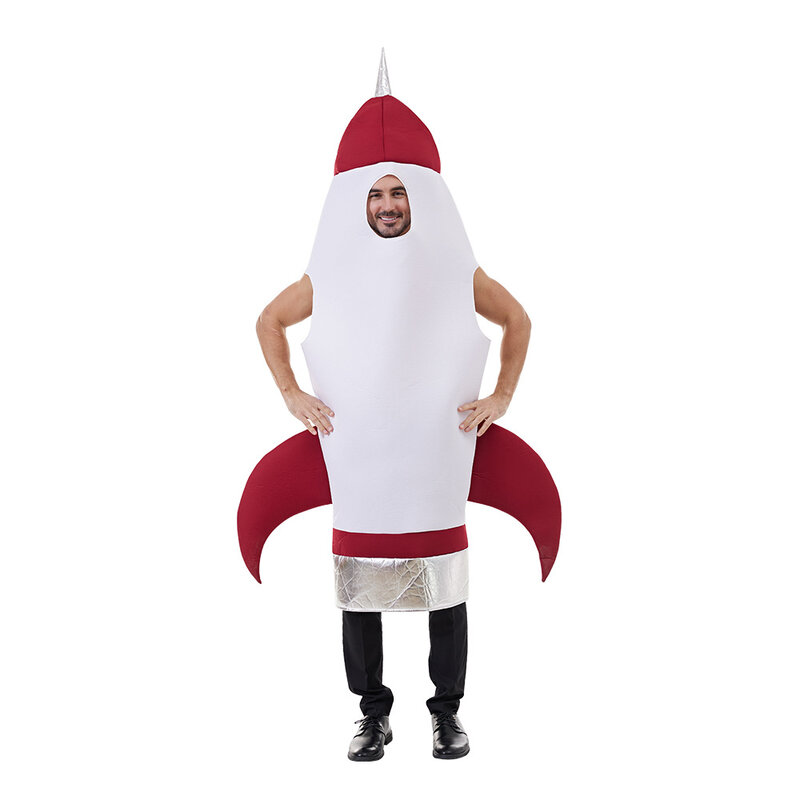 Nieuwe Rocket Bodysuit Volwassen Ruimte Pak Cos Kostuum Halloween Party Prestaties Jurk