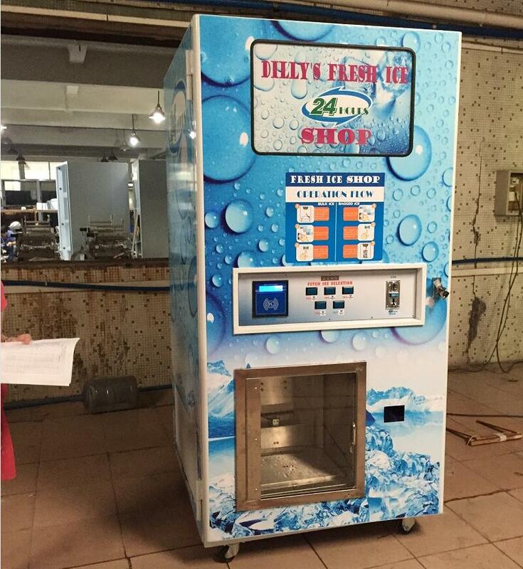 OEM Automatic Self Services Ice Cube Vending Machine Commercial Ice Vendor with Payment System