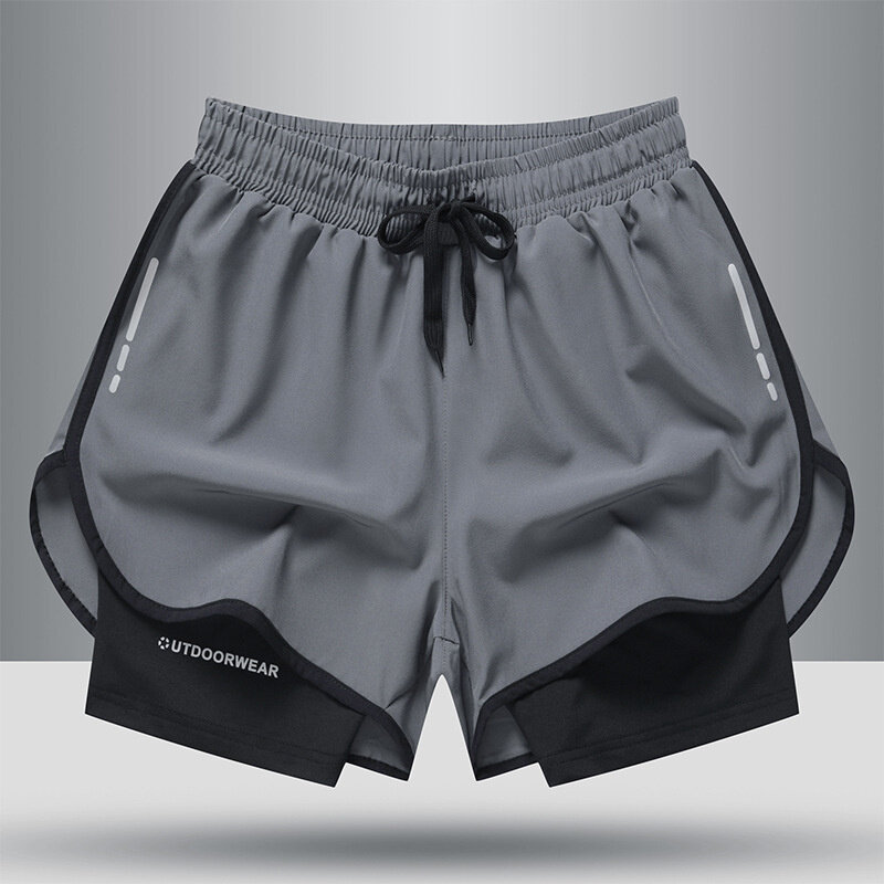 Letnie męskie spodenki oddychające szybkoschnące spodnie sportowe męskie spodnie do joggingu trening fitness plażowe