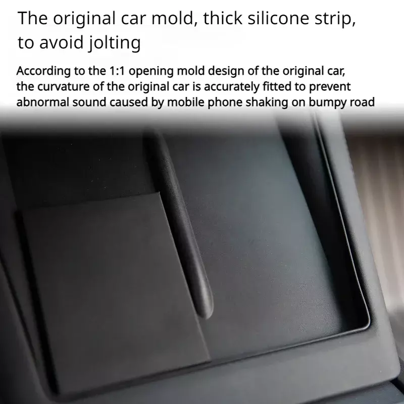 Draadloze Oplaadbeschermingspad Voor Tesla Model 3 Highland 2024 Auto Draadloos Opladen Siliconenmat Nieuw Model 3 + Auto-Accessoires
