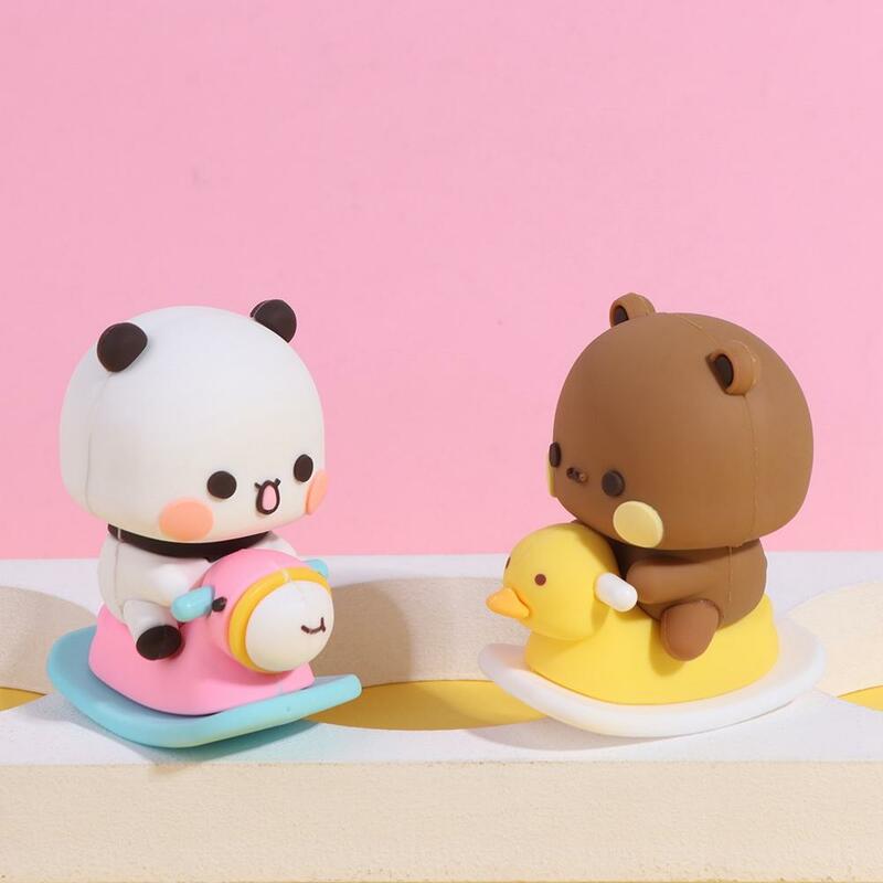 Figura do urso Anime Panda, Cartoon Model Toy, Boneca Colecionável, Bubu Dudu