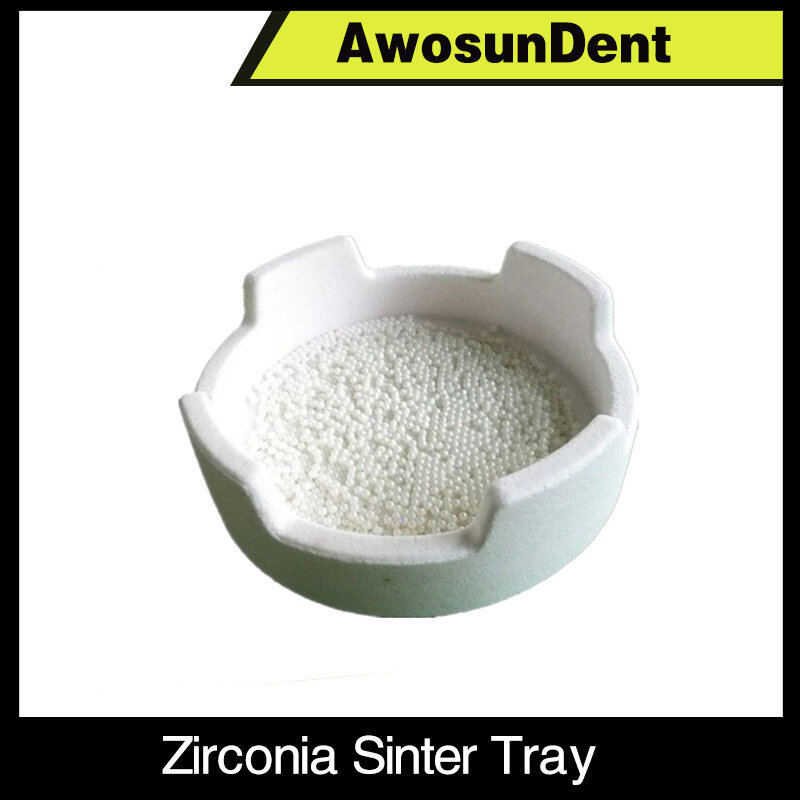 Un Kit Denral Lab Material Round crogiolo Zirconia vassoio di sinterizzazione con coperchio Cad Cam coperchio piatto sinterizzato quadrato in ceramica