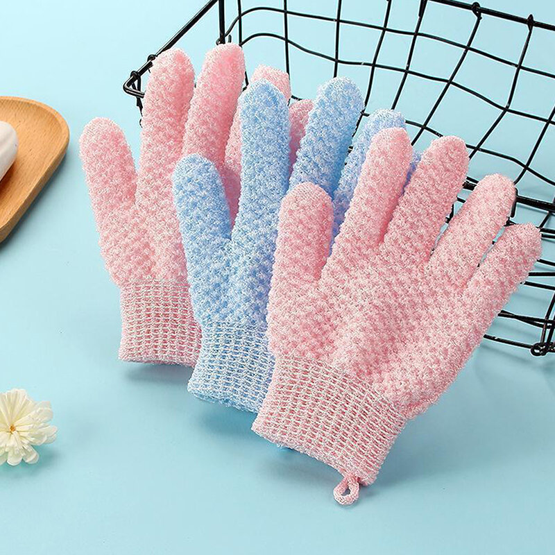 Bath Gloves Household Shower Towel Scrub Body Wash Home Supply Elastic Wipe Back Bathing Cleaning Gloves