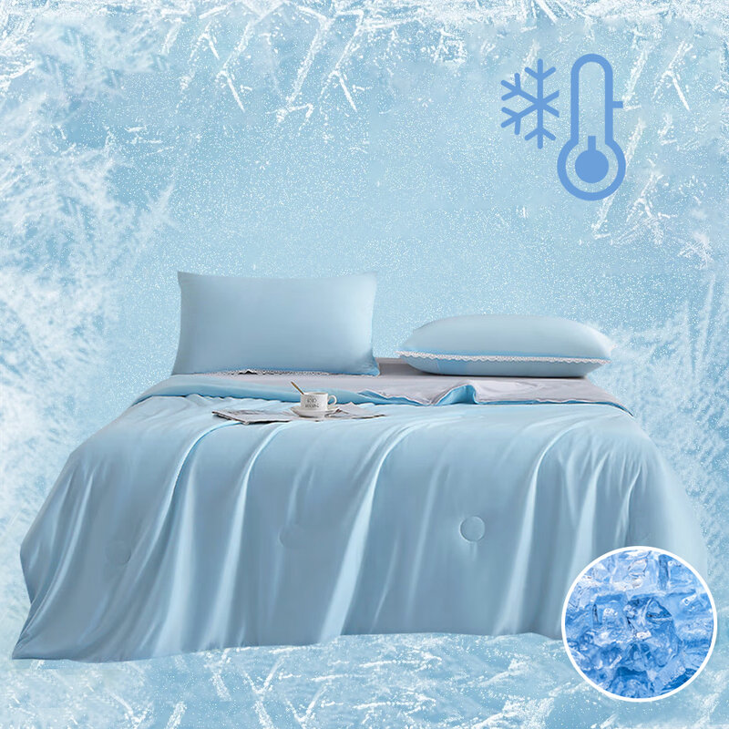 Sommer kühl decken glatte Klimaanlage Bettdecke leichte kalte Stepp decke Twin King Size