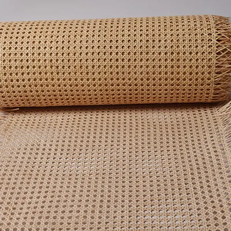 35-50cm lebar anyaman Grid Indonesia plastik rotan Roll Cina alat perbaikan bahan untuk kursi kabinet meja dekorasi furnitur