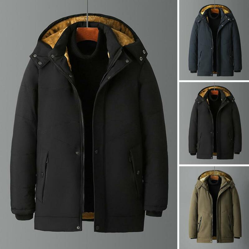 남성용 겨울 재킷, 플리스 안감 야외 파카 코트, 후드 바람막이 밀리터리 두꺼운 따뜻한 아우터, 빅 사이즈 6XL 멀티 포켓