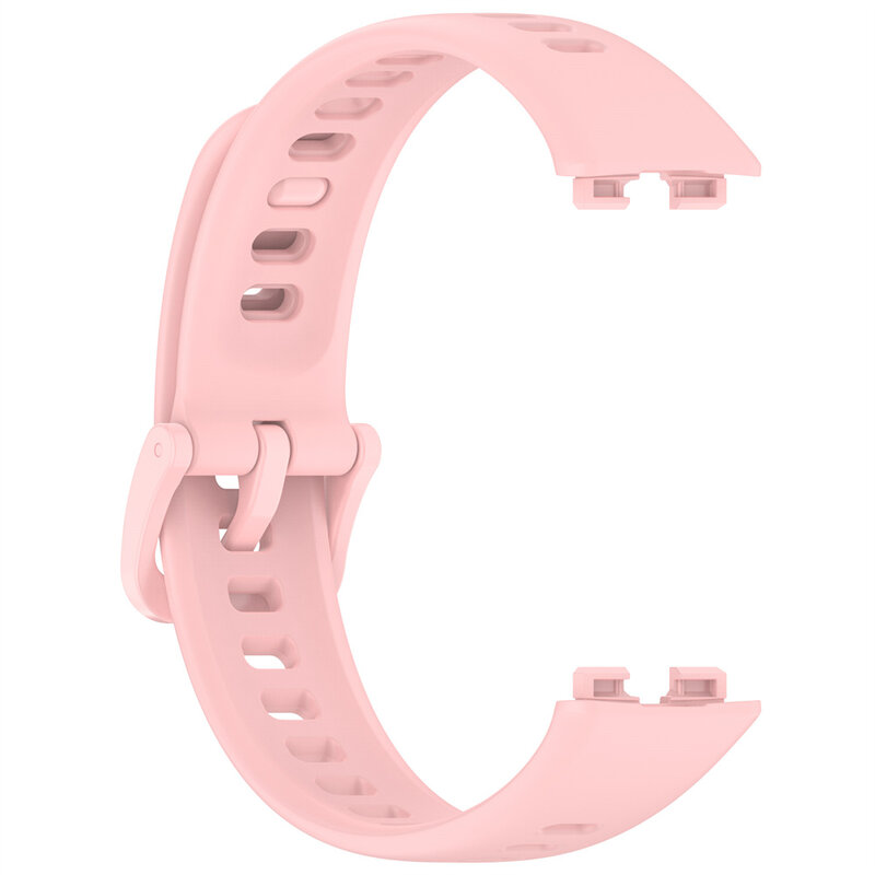 For Huawei Band 9/ 9NFC Soft Silicone Strap Rubber Same Color Buckle Watchband Correa For Huawei Band 8/ 8NFC
