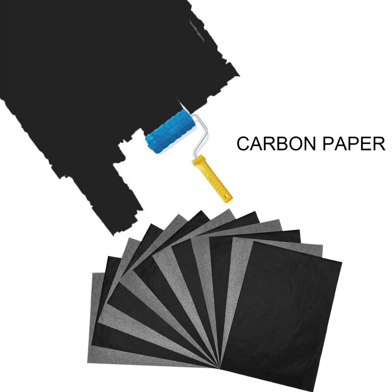 Papel de transferencia de carbono reutilizable para oficina, escuela, hogar, lona, madera, vidrio, Metal, cerámica, tamaño A4, 100 hojas