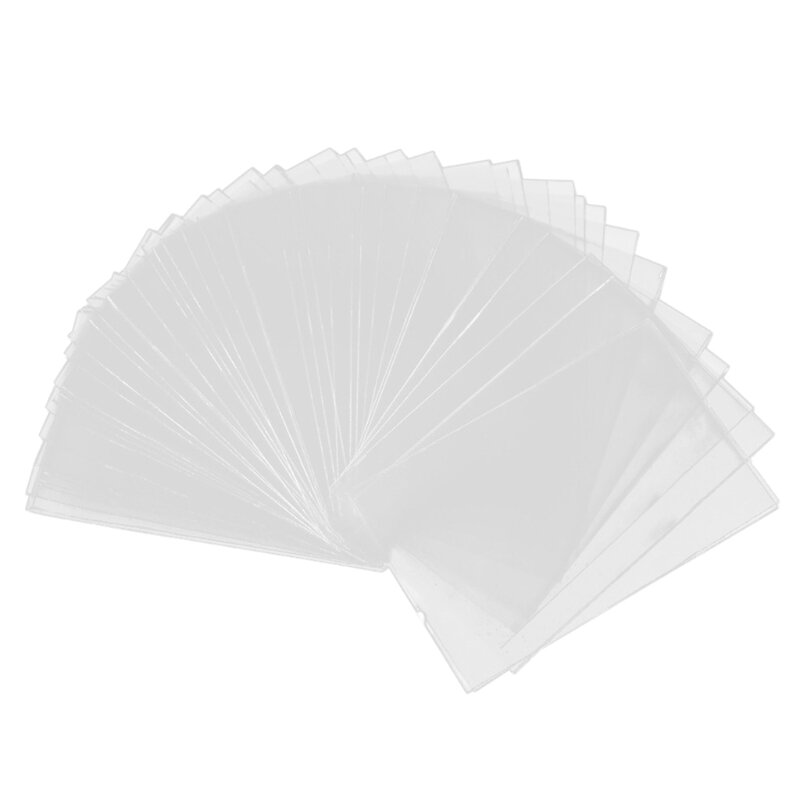 100 قطعة من الأكمام الواقية لبطاقات التداول لبطاقات البيسبول الرياضية وبطاقات الألعاب
