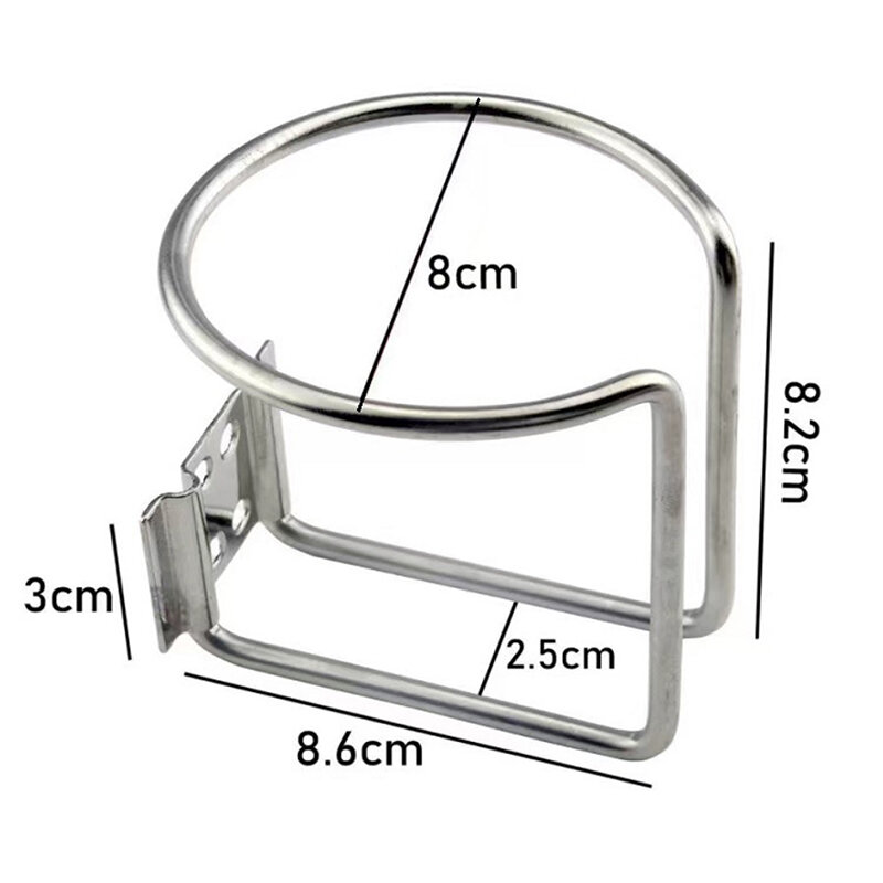 Stainless Steel Boat Ring Cup Universal Drink Holder for Marine Yacht Truck RV Car Auto