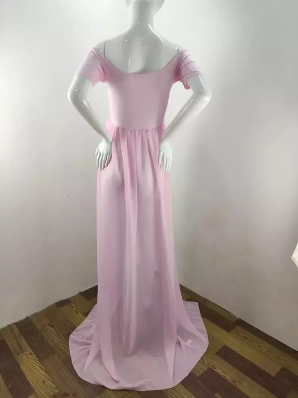Bawełniane sukienki ciążowe z krótkim rękawem dla sesja zdjęciowa fotografii ciążowej rekwizyty suknia Maxi sukienki dla kobiet w ciąży ubrania dla kobiet