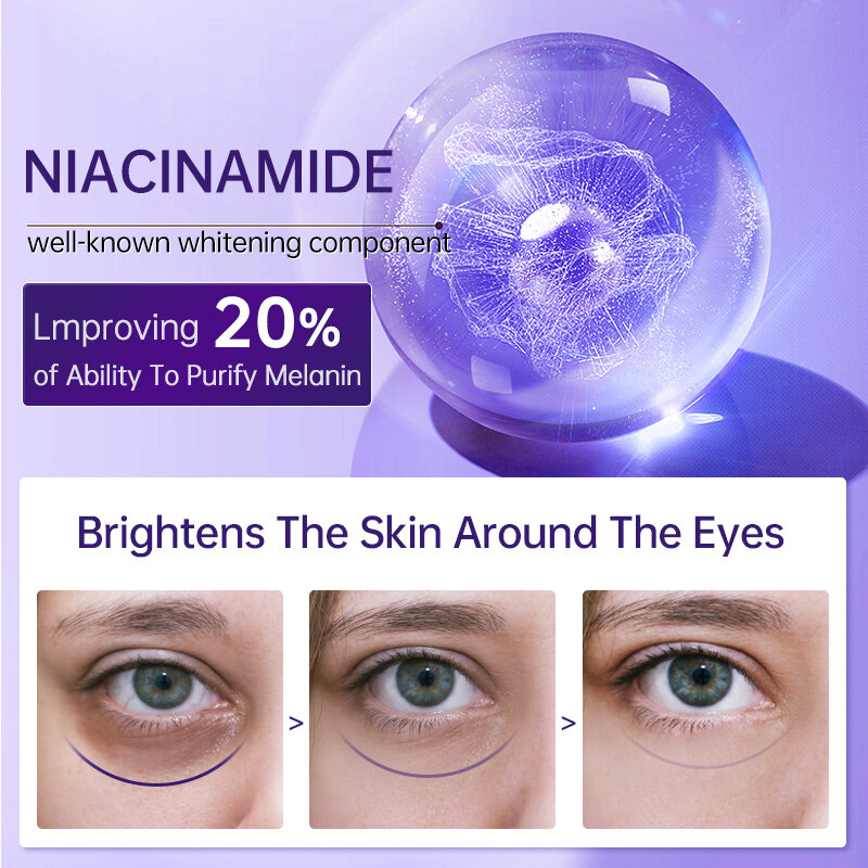 AUQUEST Eye Cream Eye Bags Skin Care Anti Dark Circle Fine Line Puffiness Niacinamide Eyes Serum Whitening Cream Beauty Health