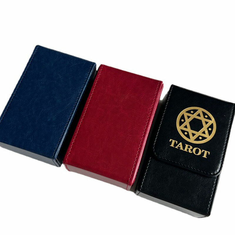 Portable Tarot Card Storage Case Waterproof PU Made For Tarots And Game Cards Scratch-proof