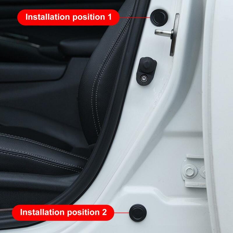 6Pcs Car Door Absorbers Self Adhesive Wear Resistant Silicone Door Shock-Absorbing Gasket Car Accessories For Vehicle 차문 흡수장치