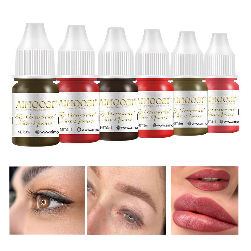 New Top Tattoo Microblading Paint Ink 3ml Pigment For Semi Permanent Body Art Eyebrows Eyeliner Lips Tint Makeup Supplies