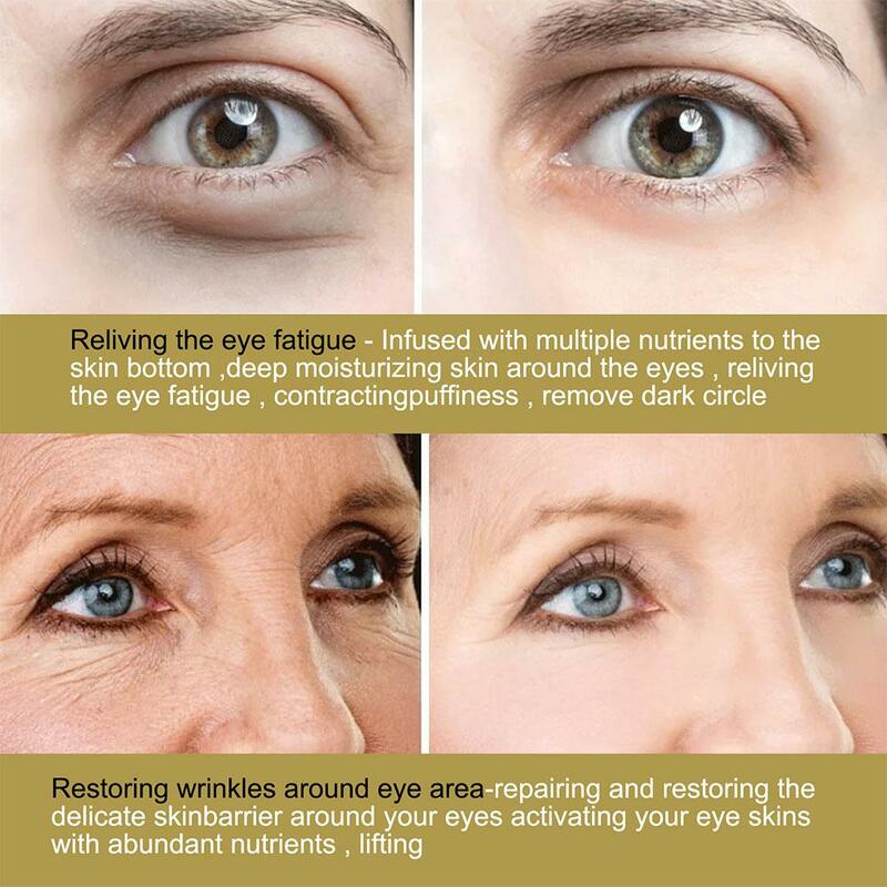 Máscara de olho anti-rugas retinol para mulheres, patches oculares, hidratante, hidratante, suave, pés de galinha, cuidado, círculos escuros, 1 par