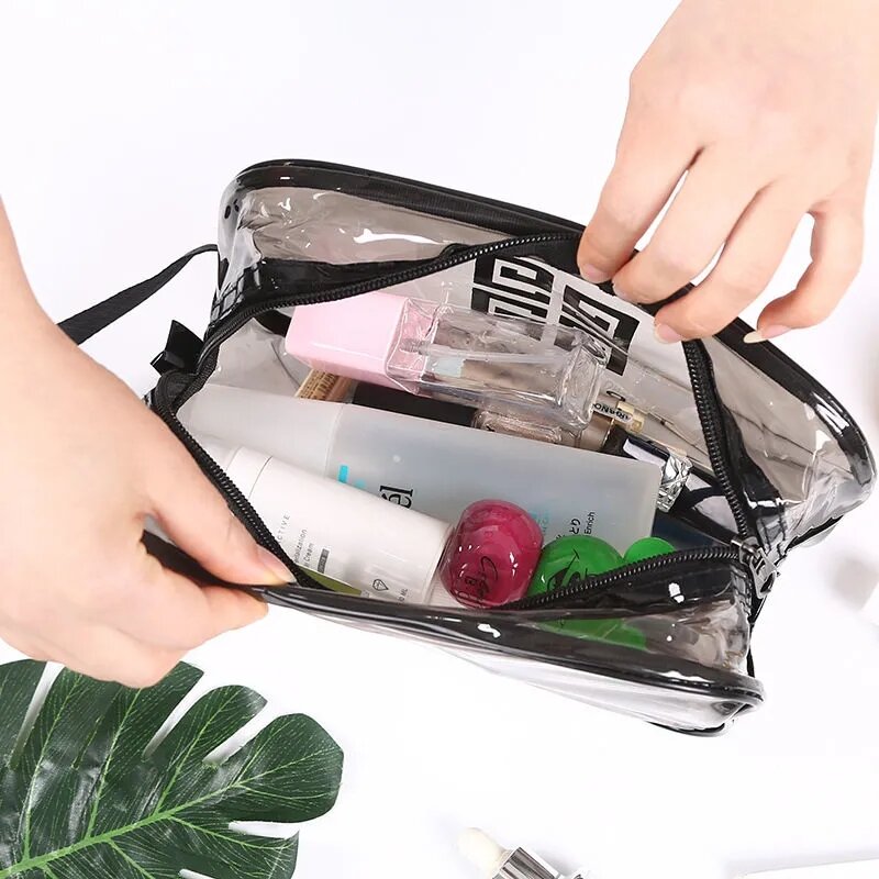 Waterproof cosmetic Makeup bags female portable fitness bath bag bath transparent wash bath pocket bath bag bath bag storage bag