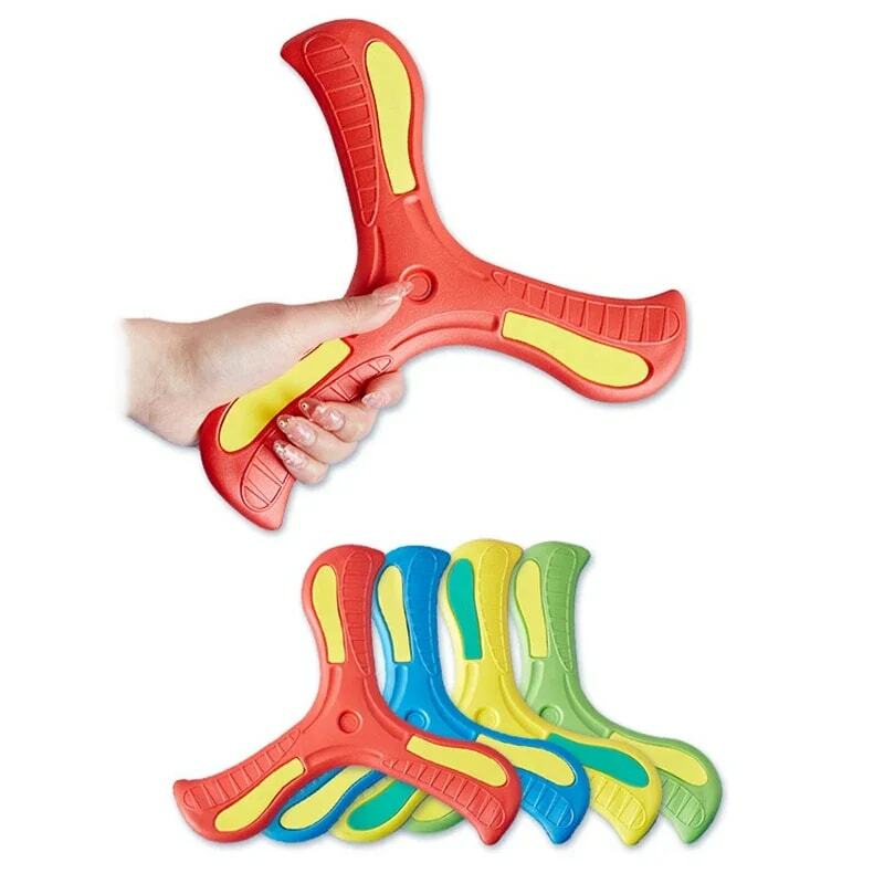 Boomerang-juguete interactivo de tres hojas para adultos y niños, juguete suave para exteriores, rompecabezas de Educación Temprana, regalo de descompresión
