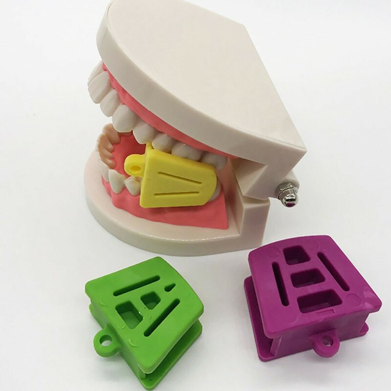 3 sztuk/zestaw rozmiar S/M/L stomatologiczne do ust otwieracz Occlusal Pad zęby Prop zgryz gumowy zwijacz lateks