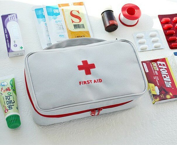 Mini Outdoor First Aid Kit Bag Travel Portable Medicine Package Emergency Kit Bags Medicine Storage Bag Small Organizer
