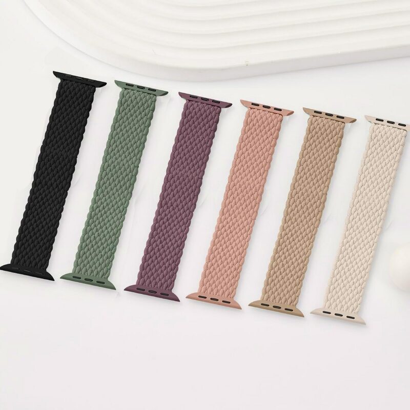 Bands For apple Watch Strap 44mm 40mm 45mm 49mm 41mm 38mm 42mm braided correa Bracelet iWatch series 7 3 6 8 9 Ultra 2 SE 40 mm