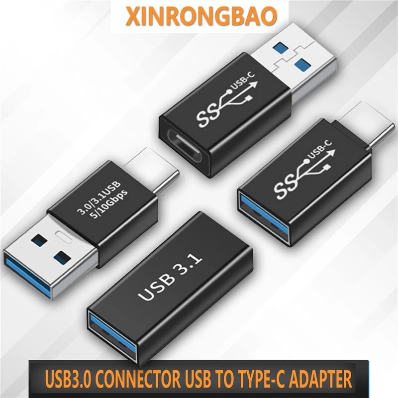 USB3.0ขั้วต่อ USB TYPE-C อะแดปเตอร์5Gbps USB3.1Gen1ชายหญิง Converter SSD HDD Cable Extender Transfer Extension Plug