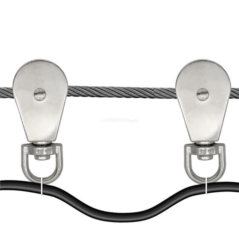 静かなプーリー スイベルプーリー ロープ用トラクションホイール 移動中のドロップシップの持ち上げに最適